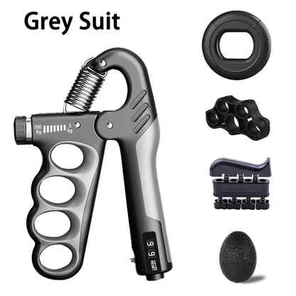 Adjustable Grip Strength Trainer for Hand and Wrist - 5-60/100/150Kg Resistance for Muscle Recovery and Fitness