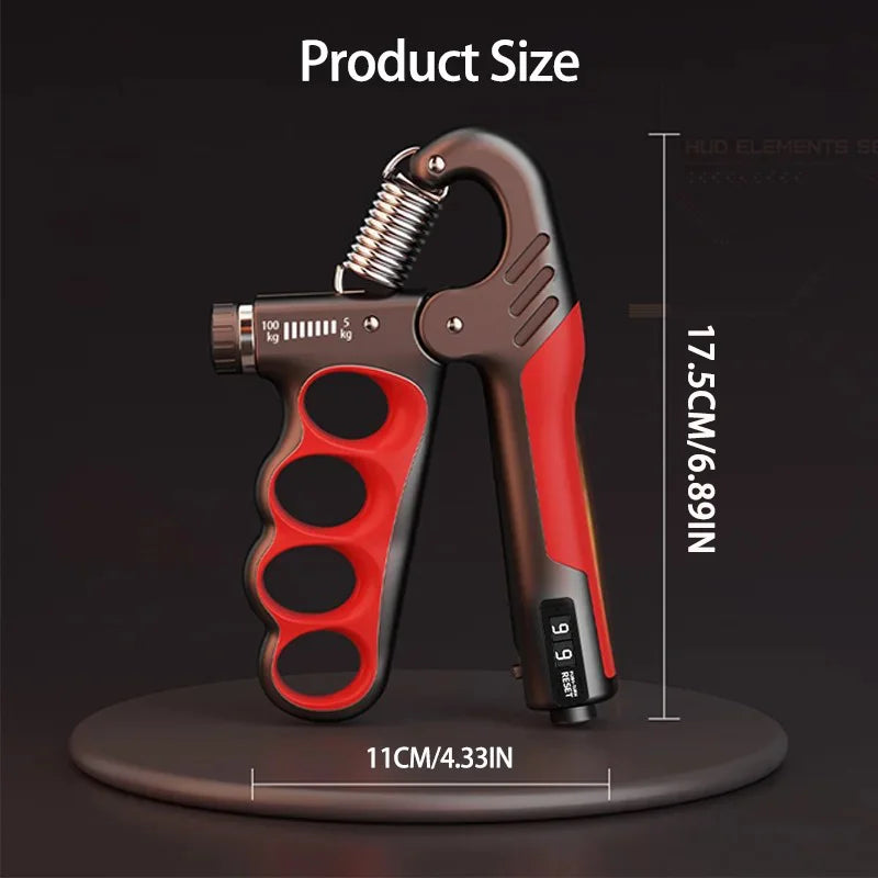 Adjustable Grip Strength Trainer for Hand and Wrist - 5-60/100/150Kg Resistance for Muscle Recovery and Fitness