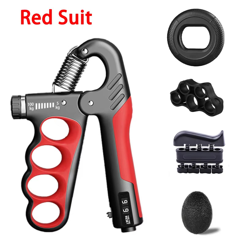 Adjustable Grip Strength Trainer for Hand and Wrist - 5-60/100/150Kg Resistance for Muscle Recovery and Fitness
