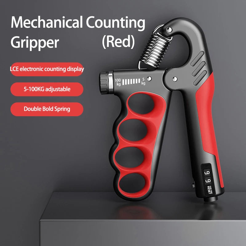 Adjustable Grip Strength Trainer for Hand and Wrist - 5-60/100/150Kg Resistance for Muscle Recovery and Fitness