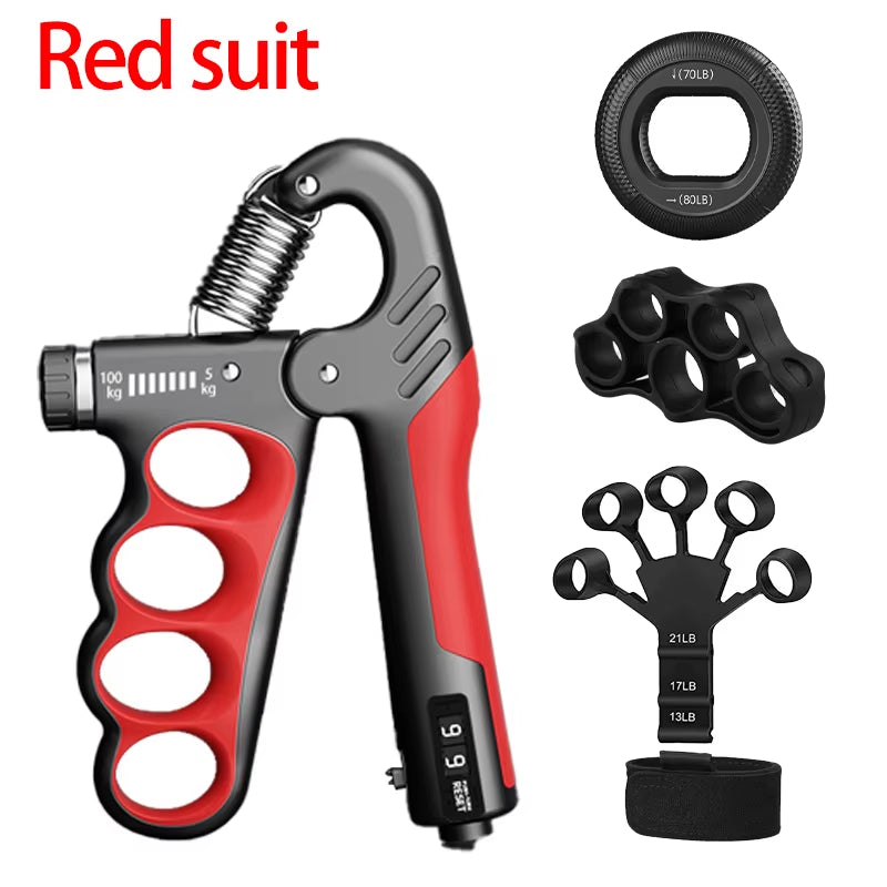 Adjustable Grip Strength Trainer for Hand and Wrist - 5-60/100/150Kg Resistance for Muscle Recovery and Fitness