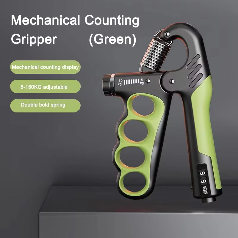 Adjustable Grip Strength Trainer for Hand and Wrist - 5-60/100/150Kg Resistance for Muscle Recovery and Fitness