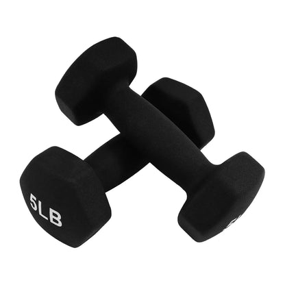 BalanceFrom Elite 110-Pound Neoprene Coated Cast Iron Dumbbell Set with Stand, Featuring 10 Pairs of 1 to 10 Pound Weights in Black