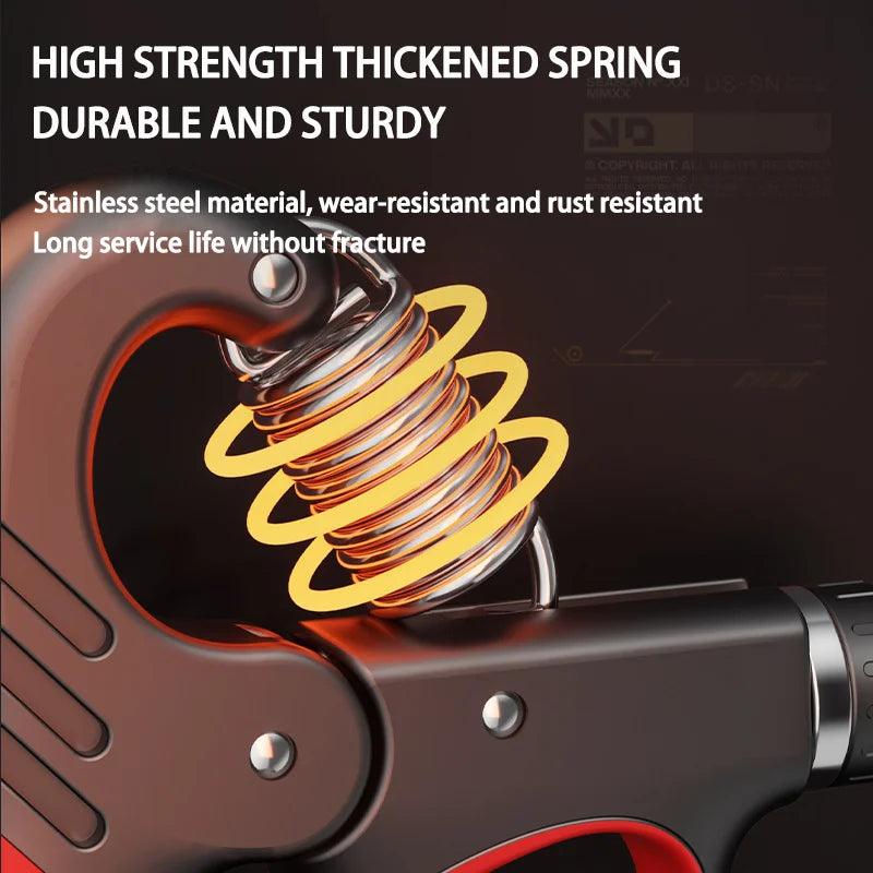 Adjustable Grip Strength Trainer for Hand and Wrist - 5-60/100/150Kg Resistance for Muscle Recovery and Fitness
