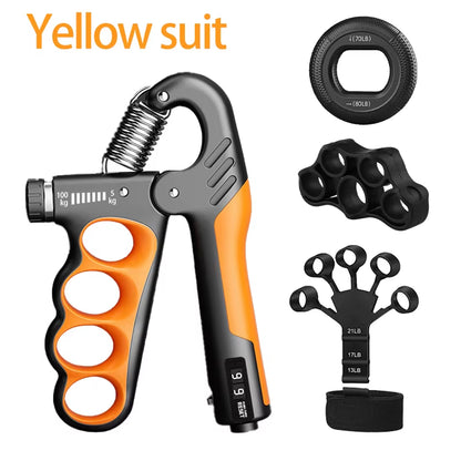 Adjustable Grip Strength Trainer for Hand and Wrist - 5-60/100/150Kg Resistance for Muscle Recovery and Fitness