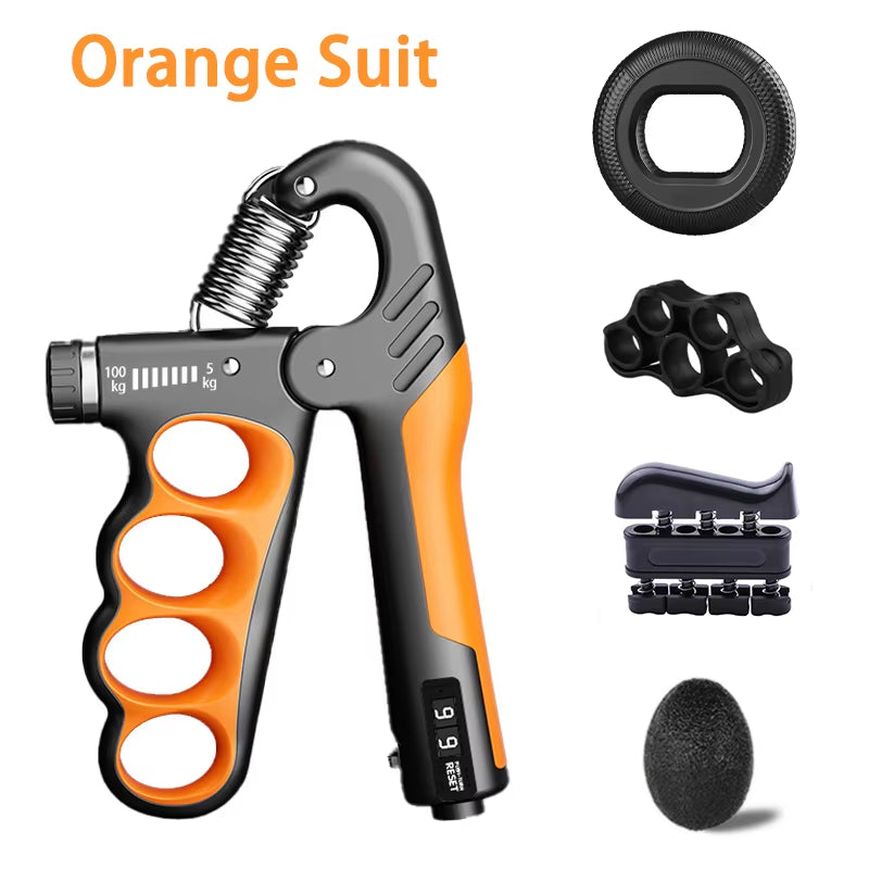 Adjustable Grip Strength Trainer for Hand and Wrist - 5-60/100/150Kg Resistance for Muscle Recovery and Fitness