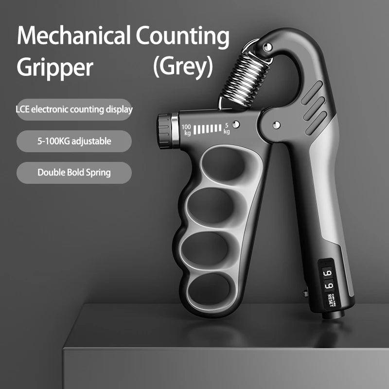 Adjustable Grip Strength Trainer for Hand and Wrist - 5-60/100/150Kg Resistance for Muscle Recovery and Fitness