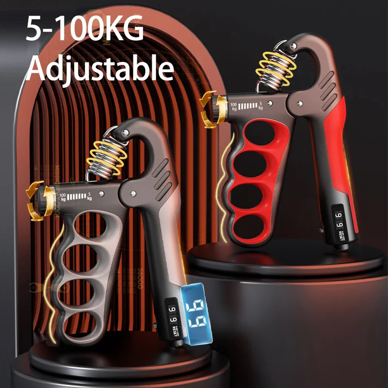 Adjustable Grip Strength Trainer for Hand and Wrist - 5-60/100/150Kg Resistance for Muscle Recovery and Fitness