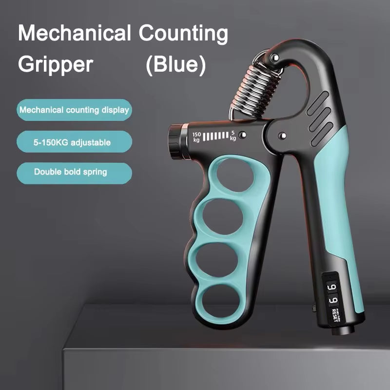 Adjustable Grip Strength Trainer for Hand and Wrist - 5-60/100/150Kg Resistance for Muscle Recovery and Fitness
