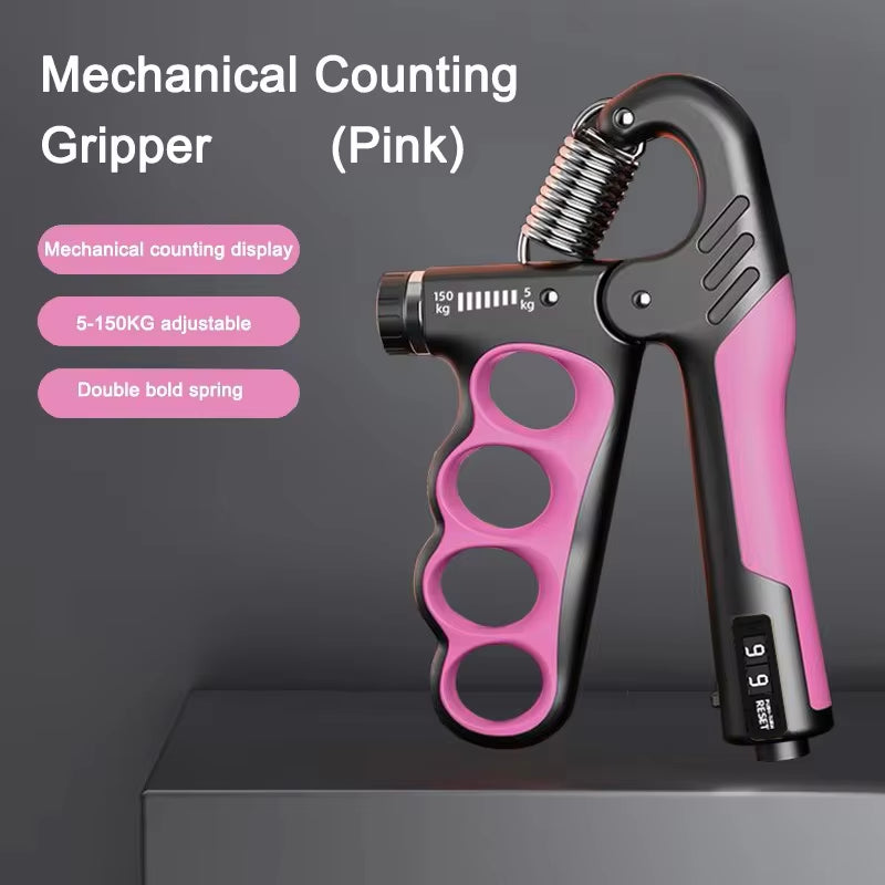 Adjustable Grip Strength Trainer for Hand and Wrist - 5-60/100/150Kg Resistance for Muscle Recovery and Fitness
