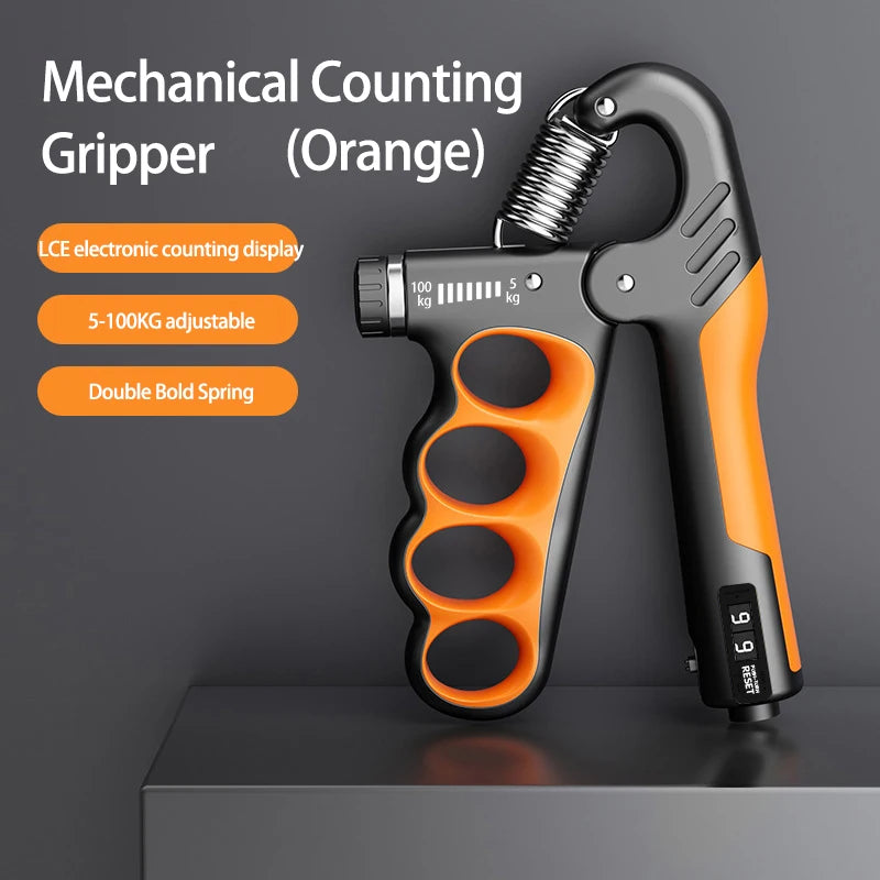 Adjustable Grip Strength Trainer for Hand and Wrist - 5-60/100/150Kg Resistance for Muscle Recovery and Fitness